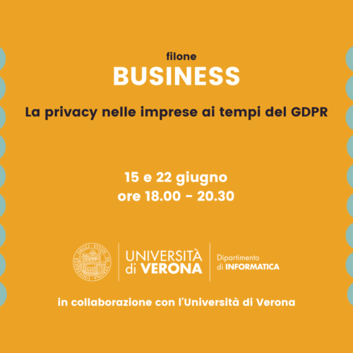 La privacy nelle imprese ai tempi del GDPR – 15 e 22 giugno 2022